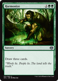 Harmonize (Duel Decks Anthology: Elves vs Goblins) Light Play