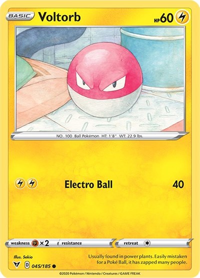 Voltorb (SWSH04: Vivid Voltage) Near Mint