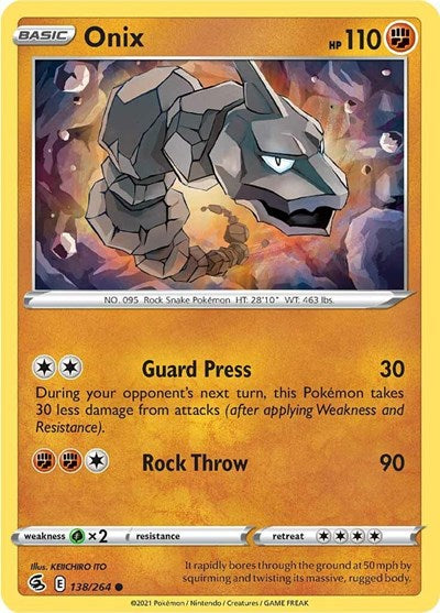 Onix (SWSH08: Fusion Strike) Near Mint