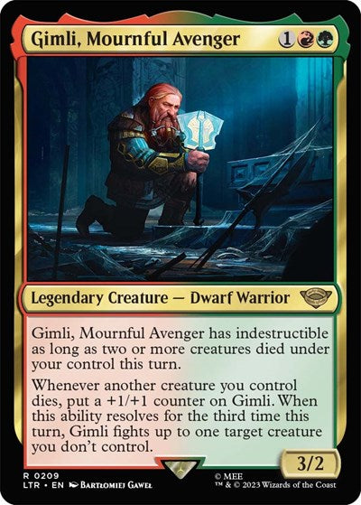 Gimli, Mournful Avenger (Universes Beyond: The Lord of the Rings: Tales of Middle-earth) Light Play