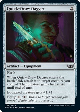 Quick-Draw Dagger (Streets of New Capenna) Light Play Foil