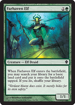 Farhaven Elf (Commander 2013 Edition) Light Play