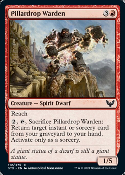 Pillardrop Warden (Strixhaven) Near Mint Foil