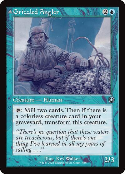 Grizzled Angler (Retro Frame) (Innistrad Remastered) Light Play Foil