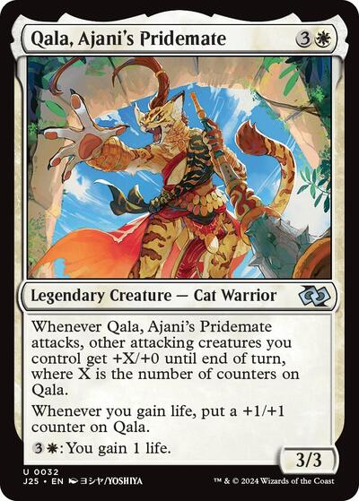 Qala, Ajani's Pridemate (Anime) (Foundations Jumpstart) Near Mint