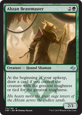 Abzan Beastmaster (Fate Reforged) Light Play