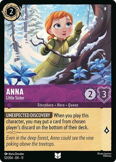 Anna - Little Sister (Winterspell) Near Mint Cold Foil