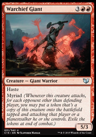 Warchief Giant (Commander 2015) Light Play