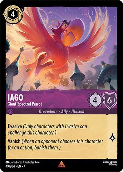 Iago - Giant Spectral Parrot (Archazia's Island) Near Mint Cold Foil