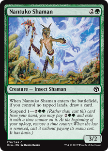 Nantuko Shaman (Iconic Masters) Light Play Foil