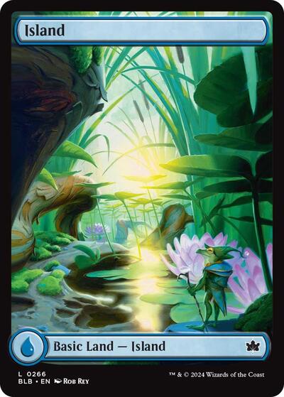 Island (0266) (Bloomburrow) Light Play Foil