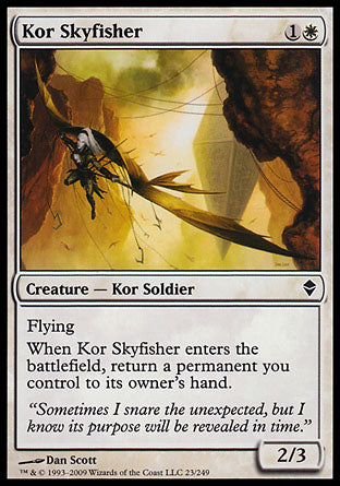 Kor Skyfisher (Zendikar) Light Play