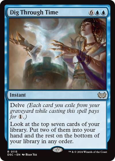 Dig Through Time (Commander: Duskmourn: House of Horror) Light Play