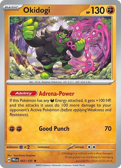 Okidogi (SV: Prismatic Evolutions) Near Mint Reverse Holofoil