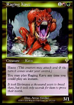 Raging Kavu (Invasion) Light Play