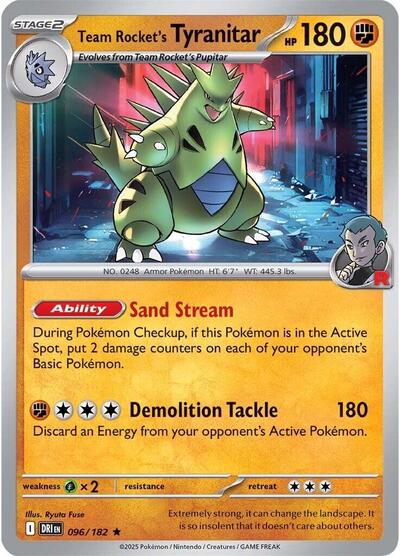 Team Rocket's Tyranitar (SV10: Destined Rivals) Near Mint Holofoil