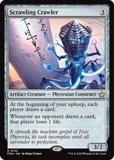 Scrawling Crawler (Foundations) Near Mint Foil