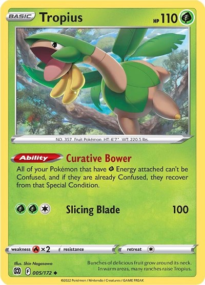 Tropius (SWSH09: Brilliant Stars) Near Mint