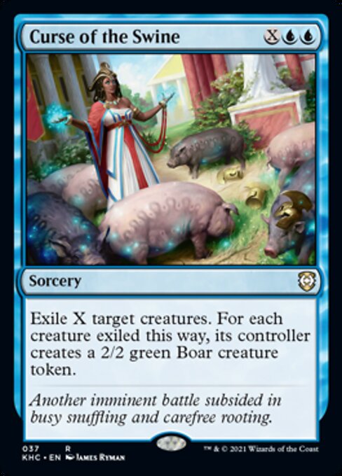 Curse of the Swine (Commander 2021 Kaldheim) Light Play