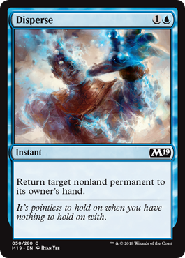 Disperse (Magic 2019 Core Set) Light Play Foil