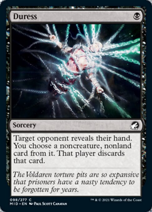 Duress (Innistrad: Midnight Hunt) Light Play Foil