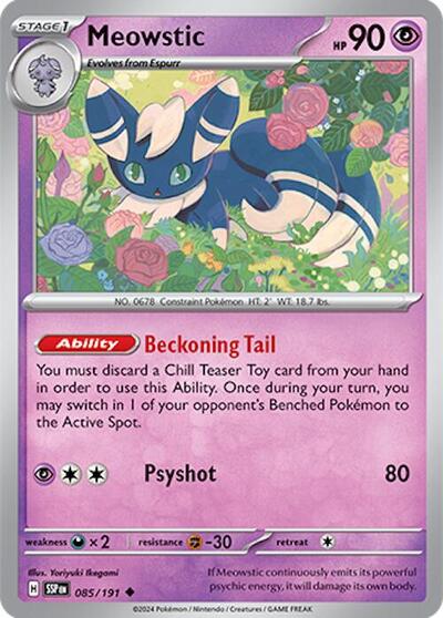 Meowstic (SV08: Surging Sparks) Near Mint Reverse Holofoil
