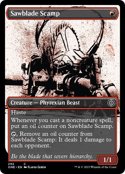 Sawblade Scamp (Showcase) (Phyrexia: All Will Be One) Near Mint Foil