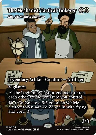 The Mechanist, Tactical Tinkerer - Lita, Mechanical Engineer (Borderless) (Avatar: The Last Airbender: Eternal-Legal) Near Mint