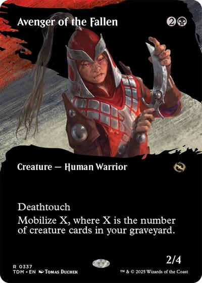 Avenger of the Fallen (Borderless) (Tarkir: Dragonstorm) Near Mint