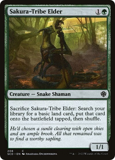 Sakura-Tribe Elder (Commander 2022 Starter Decks) Light Play