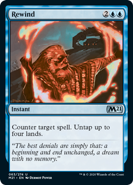 Rewind (Magic 2021 Core Set) Light Play