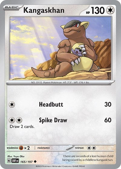 Kangaskhan (Scarlet and  Violet: Obsidian Flames) Near Mint