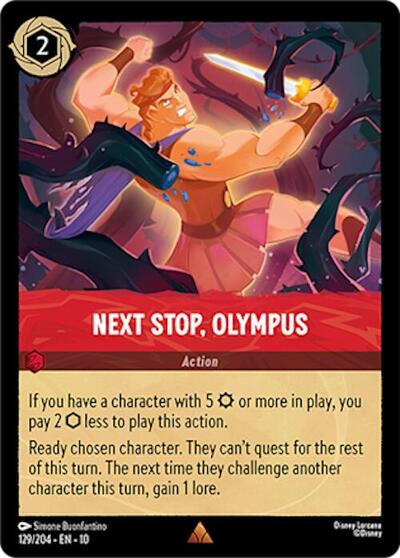 Next Stop, Olympus (Whispers in the Well) Near Mint Cold Foil