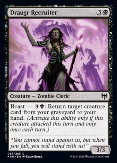 Draugr Recruiter (Kaldheim) Light Play Foil