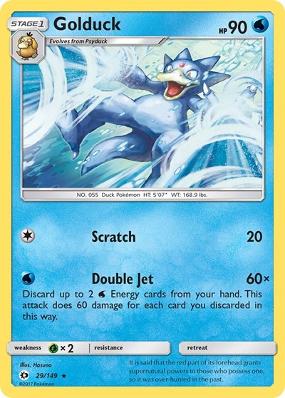 Golduck (SM Base Set) Near Mint