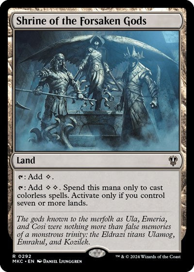 Shrine of the Forsaken Gods (Commander: Murders at Karlov Manor) Light Play