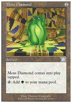 Moss Diamond (Classic 6th Edition) Light Play