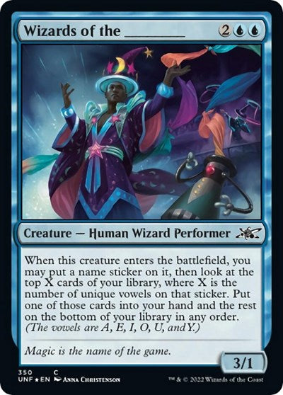 Wizards of the _______ (Unfinity) Light Play Foil
