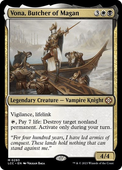 Vona, Butcher of Magan (Commander: The Lost Caverns of Ixalan) Light Play