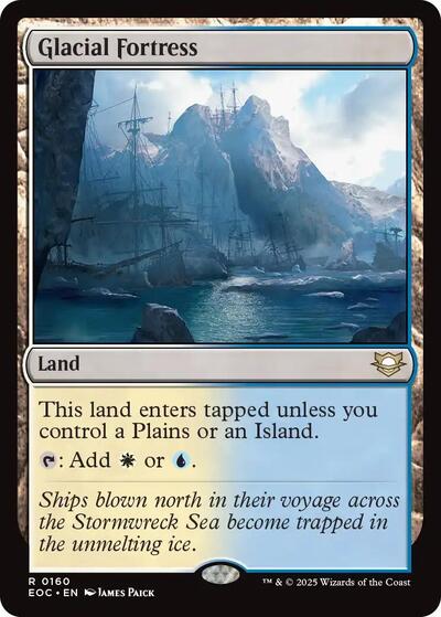 Glacial Fortress (Commander: Edge of Eternities) Light Play