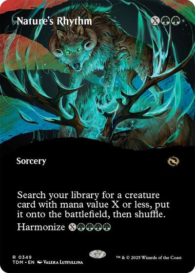 Nature's Rhythm (Borderless) (Tarkir: Dragonstorm) Near Mint