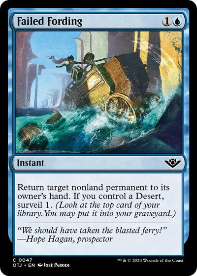 Failed Fording (Outlaws of Thunder Junction) Light Play Foil