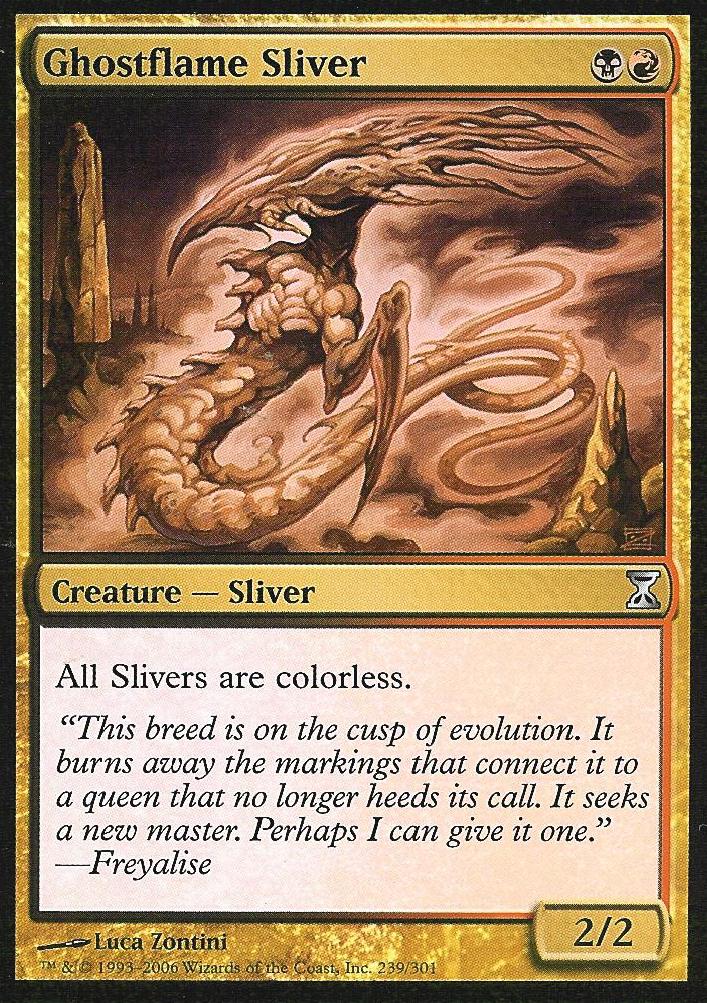 Ghostflame Sliver (Time Spiral) Light Play