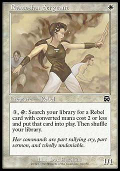 Ramosian Sergeant (Mercadian Masques) Light Play