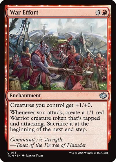 War Effort (Tarkir: Dragonstorm) Near Mint Foil