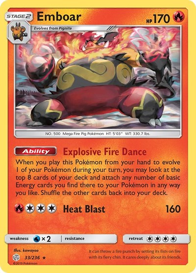 Emboar (SM - Cosmic Eclipse) Near Mint