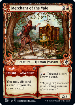 Merchant of the Vale (Showcase) (Throne of Eldraine) Light Play