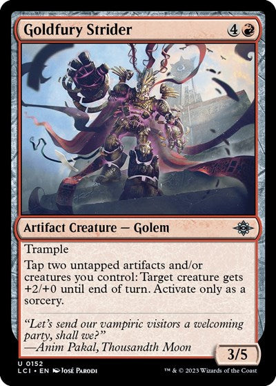 Goldfury Strider (The Lost Caverns of Ixalan) Near Mint Foil