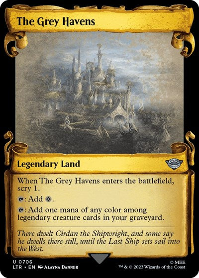 The Grey Havens (Showcase Scrolls) (Universes Beyond: The Lord of the Rings: Tales of Middle-earth) Near Mint Foil