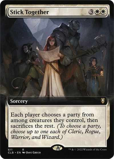 Stick Together (Extended Art) (Commander Legends: Battle for Baldur's Gate) Light Play